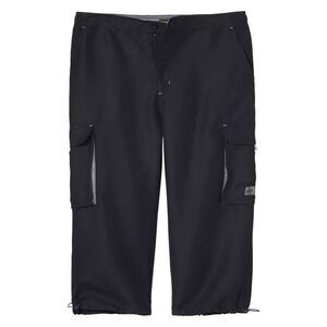 Atlas For Men Mens Microfiber Cropped Trousers / Black